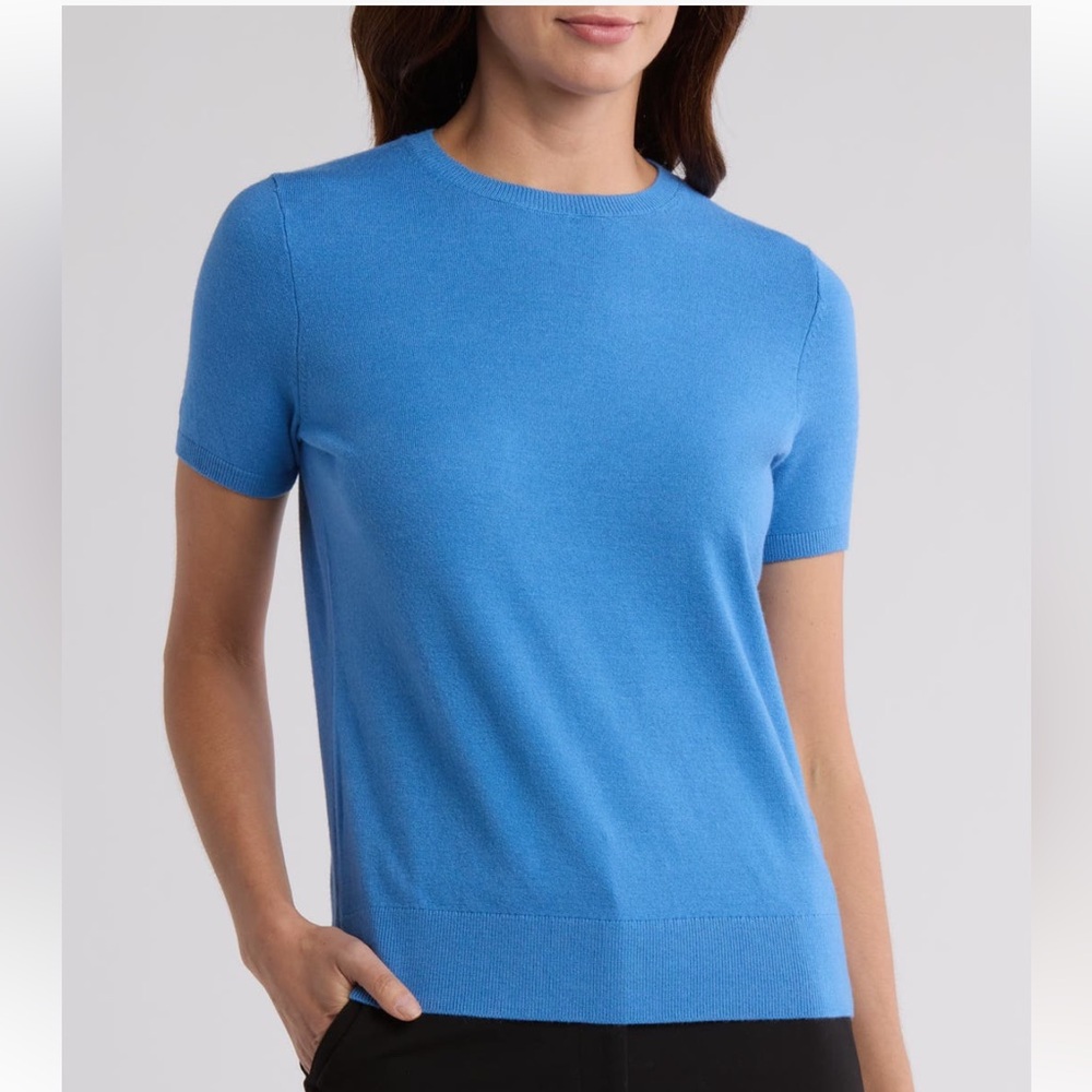 Nordstrom Slim Fit Short Sleeve Sweater